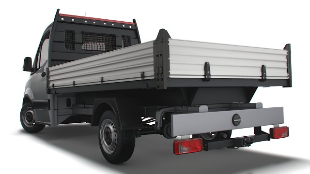 Freightliner Sprinter Dropside 2023 3D-Modell .c4d .max .obj .3ds .fbx .stl .blend 