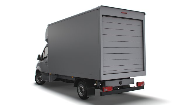 Freightliner Sprinter Luton 2023 3D Model .c4d .max .obj .3ds .fbx .stl .blend 