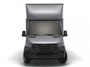 Freightliner Sprinter Luton Curtainsider 2023 Modelo 3D