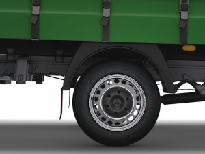 Freightliner Sprinter Luton Curtainsider 2023 Modelo 3D
