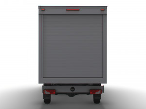 Freightliner Sprinter Luton Curtainsider 2023 Modelo 3D