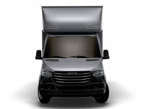 Freightliner Sprinter Luton Curtainsider 2023 Modelo 3D