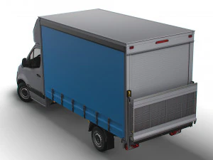 Freightliner Sprinter Luton Curtainsider Tail Lift 2023 3D Model