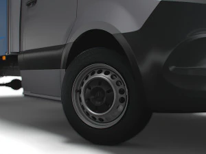 Freightliner Sprinter Luton Curtainsider Tail Lift 2023 3D Model
