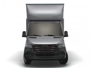 Freightliner Sprinter Luton Curtainsider Tail Lift 2023 3D Model