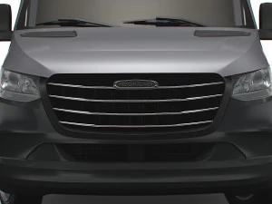 Freightliner Sprinter Luton Curtainsider Tail Lift 2023 3D Model