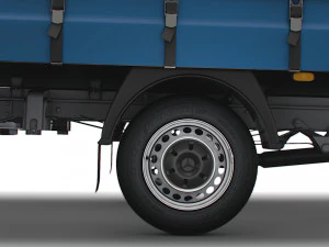 Freightliner Sprinter Luton Curtainsider Tail Lift 2023 3D Model