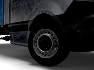 Freightliner Sprinter Luton Curtainsider Tail Lift 2023 3D Model