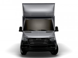 Freightliner Sprinter Luton Curtainsider Tail Lift 2023 Modelo 3D