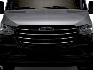Freightliner Sprinter Luton Curtainsider Tail Lift 2023 Modelo 3D