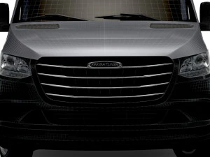 Freightliner Sprinter Luton Curtainsider Tail Lift 2023 3D Model