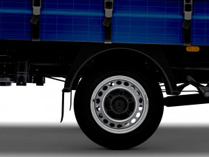 Freightliner Sprinter Luton Curtainsider Tail Lift 2023 3D Model