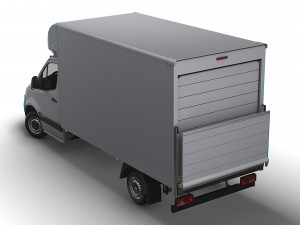 Freightliner Sprinter Luton Tail Lift 2023 3D Modell