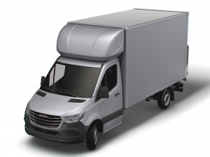 Freightliner Sprinter Luton Tail Lift 2023 3D Modell
