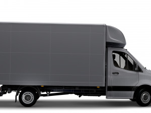Freightliner Sprinter Luton Tail Lift 2023 3D Modell