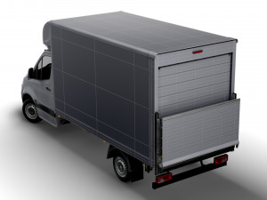 Freightliner Sprinter Luton Tail Lift 2023 3D Modell