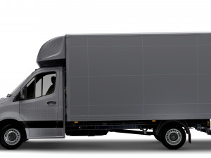 Freightliner Sprinter Luton Tail Lift 2023 3D Modell