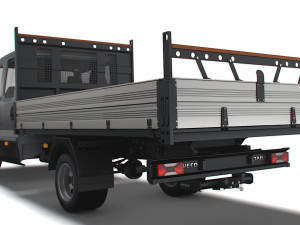 Iveco Daily Crew Cab Tipper 2023 3D Model