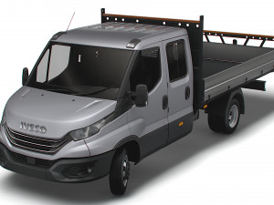 Iveco Daily Crew Cab Tipper 2023 3D Модель