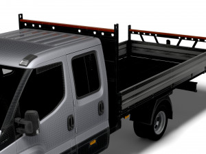 Iveco Daily Crew Cab Tipper 2023 3D Модель