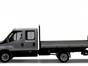 Iveco Daily Crew Cab Tipper 2023 3D Модель