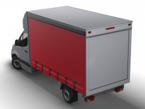 Mercedes Benz Sprinter Luton Curtainsider 2023 3D-Modell