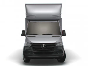 Mercedes Benz Sprinter Luton Curtainsider 2023 3D Model