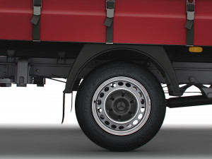 Mercedes Benz Sprinter Luton Curtainsider 2023 3D-Modell