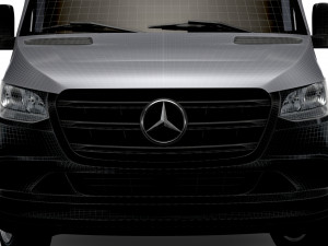 Mercedes Benz Sprinter Luton Curtainsider 2023 3D-Modell
