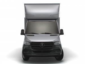 Mercedes Benz Sprinter Luton Curtainsider Tail Lift 2023 Model 3D
