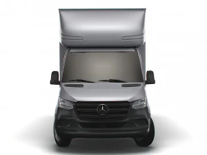 Mercedes Benz Sprinter Luton Curtainsider-Ladebordwand 2023 3D Modell