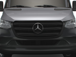 Mercedes Benz Sprinter Luton Curtainsider Tail Lift 2023 Model 3D