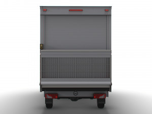 Mercedes Benz Sprinter Luton Curtainsider Tail Lift 2023 Model 3D