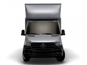 Mercedes Benz Sprinter Luton Curtainsider Tail Lift 2023 Model 3D