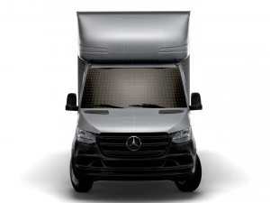 Mercedes Benz Sprinter Luton Curtainsider-Ladebordwand 2023 3D Modell