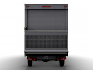 Mercedes Benz Sprinter Luton Curtainsider Tail Lift 2023 Model 3D