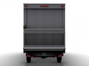 Mercedes Benz Sprinter Luton Curtainsider-Ladebordwand 2023 3D Modell