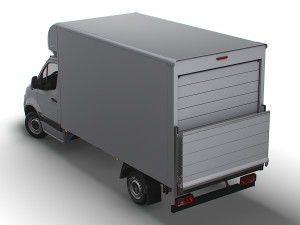 Mercedes Benz Sprinter Luton Tail Lift 2023 3D Model