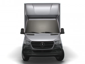 Mercedes Benz Sprinter Luton Tail Lift 2023 3D Model