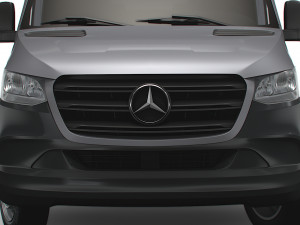 Mercedes Benz Sprinter Luton Tail Lift 2023 3D Model