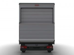 Mercedes Benz Sprinter Luton Tail Lift 2023 3D Model