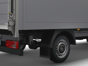 Mercedes Benz Sprinter Luton Tail Lift 2023 3D Model