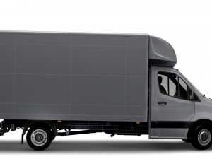 Mercedes Benz Sprinter Luton Tail Lift 2023 3D Model