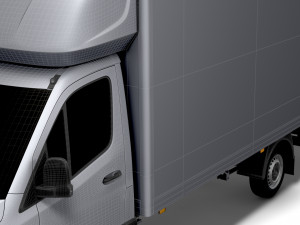 Mercedes Benz Sprinter Luton Tail Lift 2023 3D Model