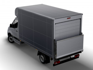 Mercedes Benz Sprinter Luton Tail Lift 2023 3D Model