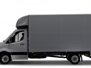 Mercedes Benz Sprinter Luton Tail Lift 2023 3D Model