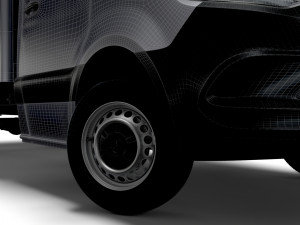 Mercedes Benz Sprinter Luton Tail Lift 2023 3D Model