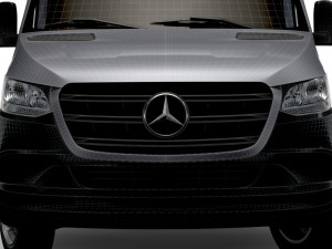 Mercedes Benz Sprinter Luton Tail Lift 2023 3D Model