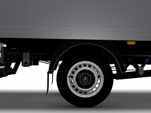Mercedes Benz Sprinter Luton Tail Lift 2023 3D Model