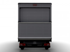 Mercedes Benz Sprinter Luton Tail Lift 2023 3D Model